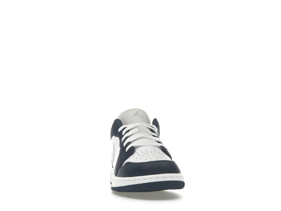 Jordan 1 Low Midnight Navy Wolf Grey (GS) - vue secondaire A