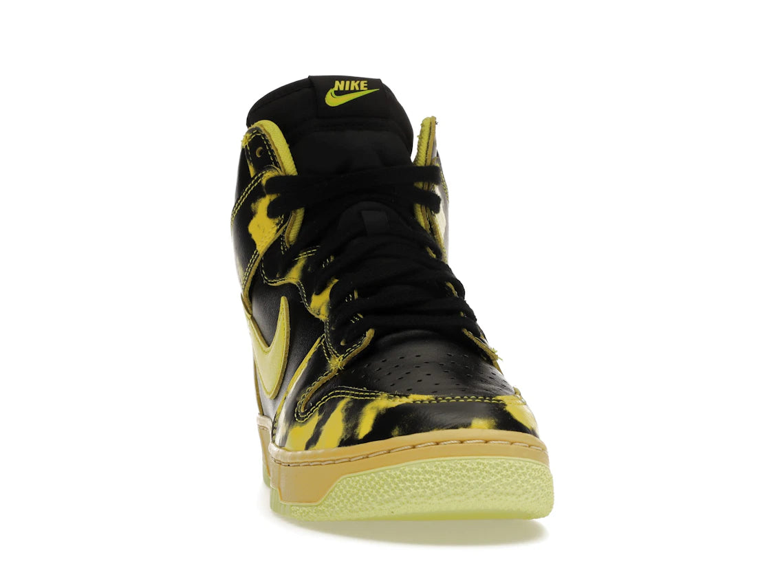 Nike Dunk High 1985 SP Yellow Acid Wash - vue secondaire A