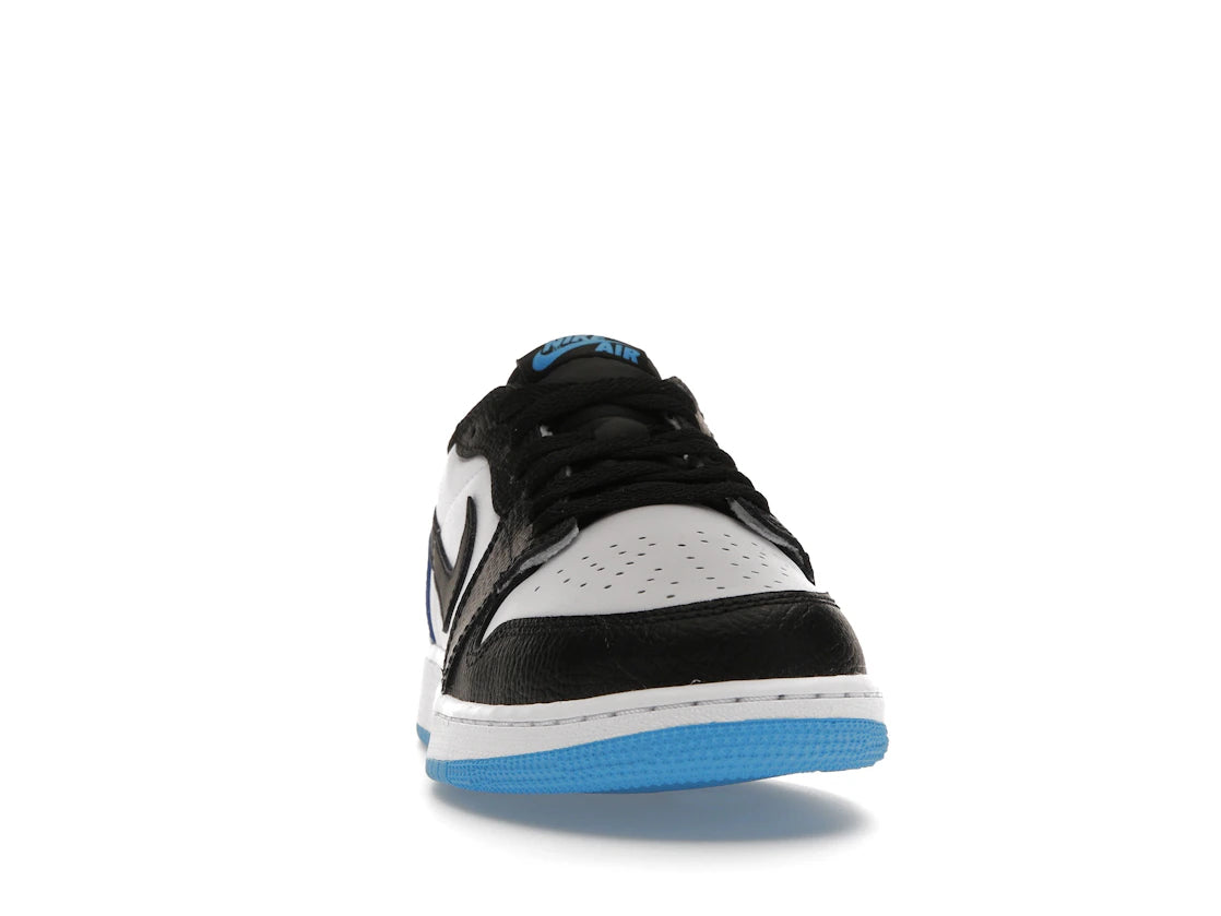 Jordan 1 Retro Low OG Black Dark Powder Blue (GS) - vue secondaire A