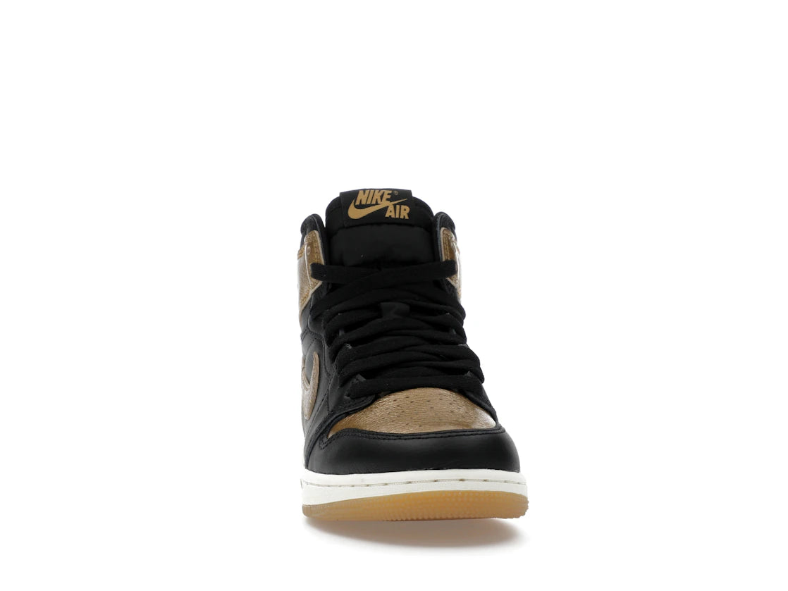 Jordan 1 Retro High OG Black Metallic Gold (GS) - vue secondaire A