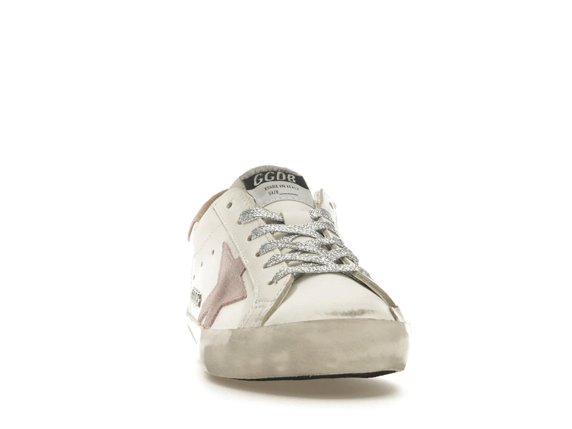 Golden Goose Super-Star Weiß Antikrosa (Damen) - vue secondaire A