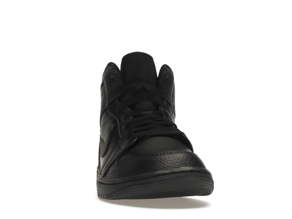 Jordan 1 Mid Triple Black - vue secondaire A