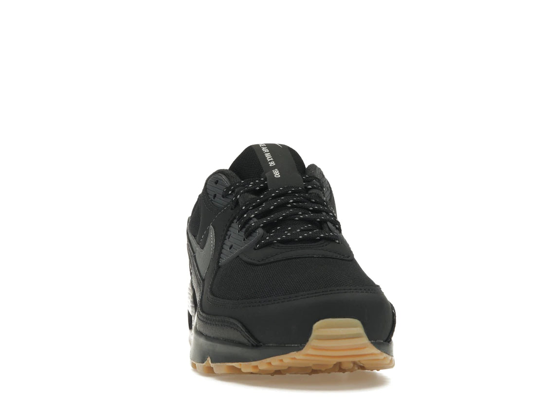 Nike Air Max 90 Black Smoke Grey Gum Reflective - vue secondaire A