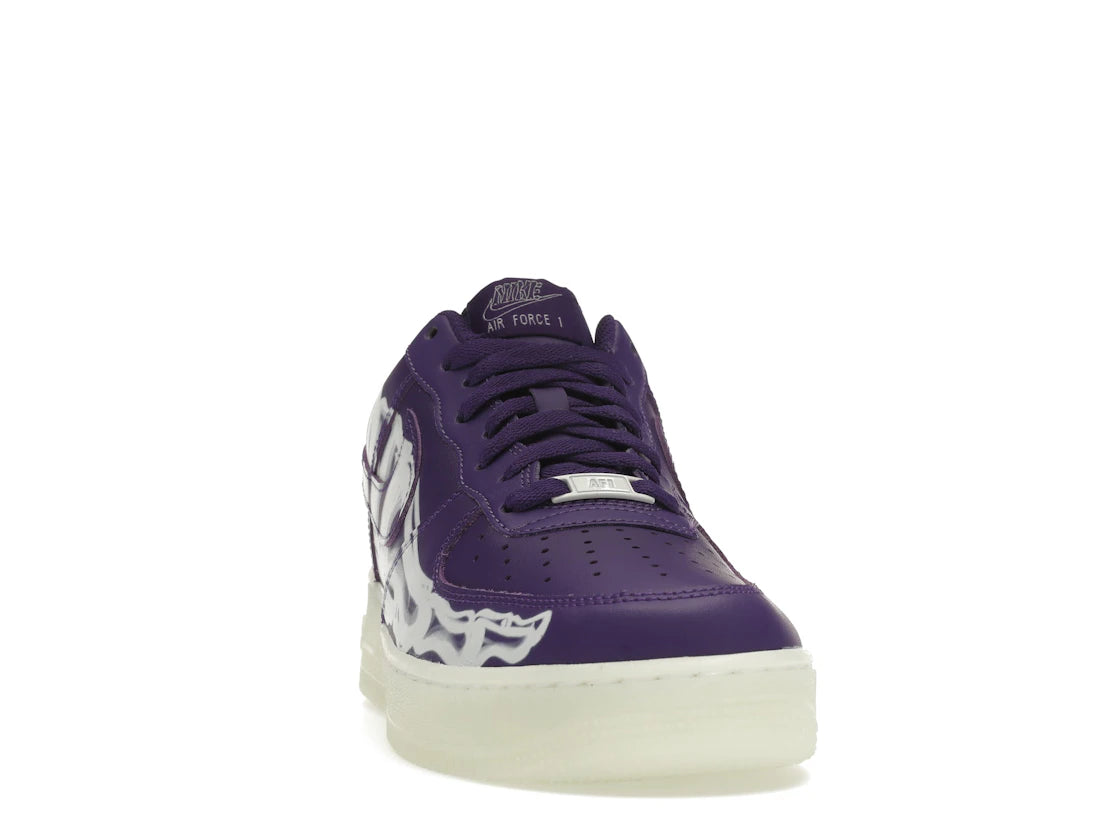 Nike Air Force 1 Low '07 QS Lila Skelett Halloween (2021) - vue secondaire A
