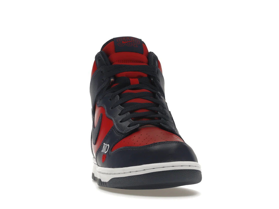 Nike SB Dunk High Supreme By Any Means Navy - vue secondaire A