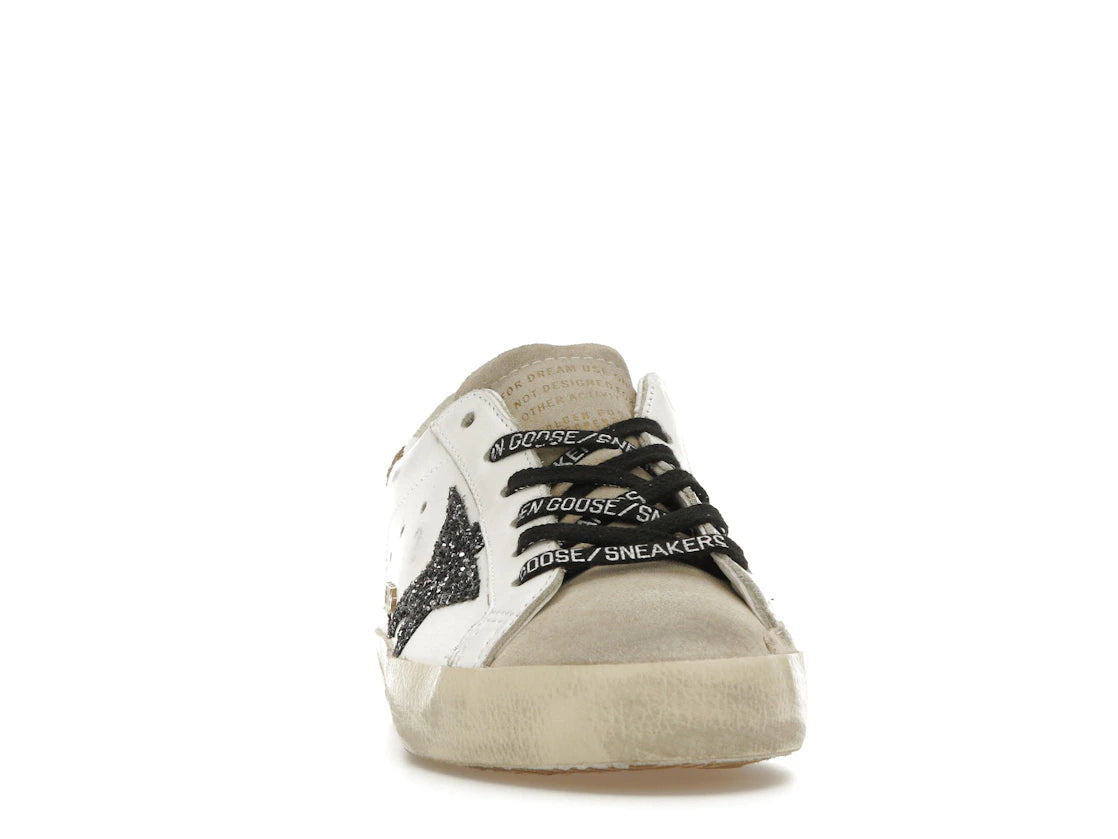 Golden Goose Super-Star Weiß Silber Gold Glitzer (Damen) - vue secondaire A