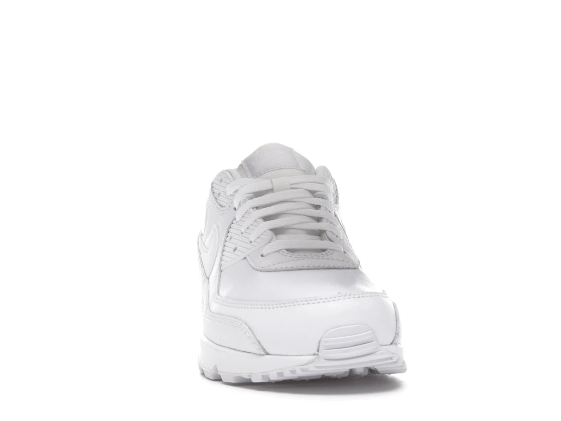 Nike Air Max 90 Leather Triple White - vue secondaire A