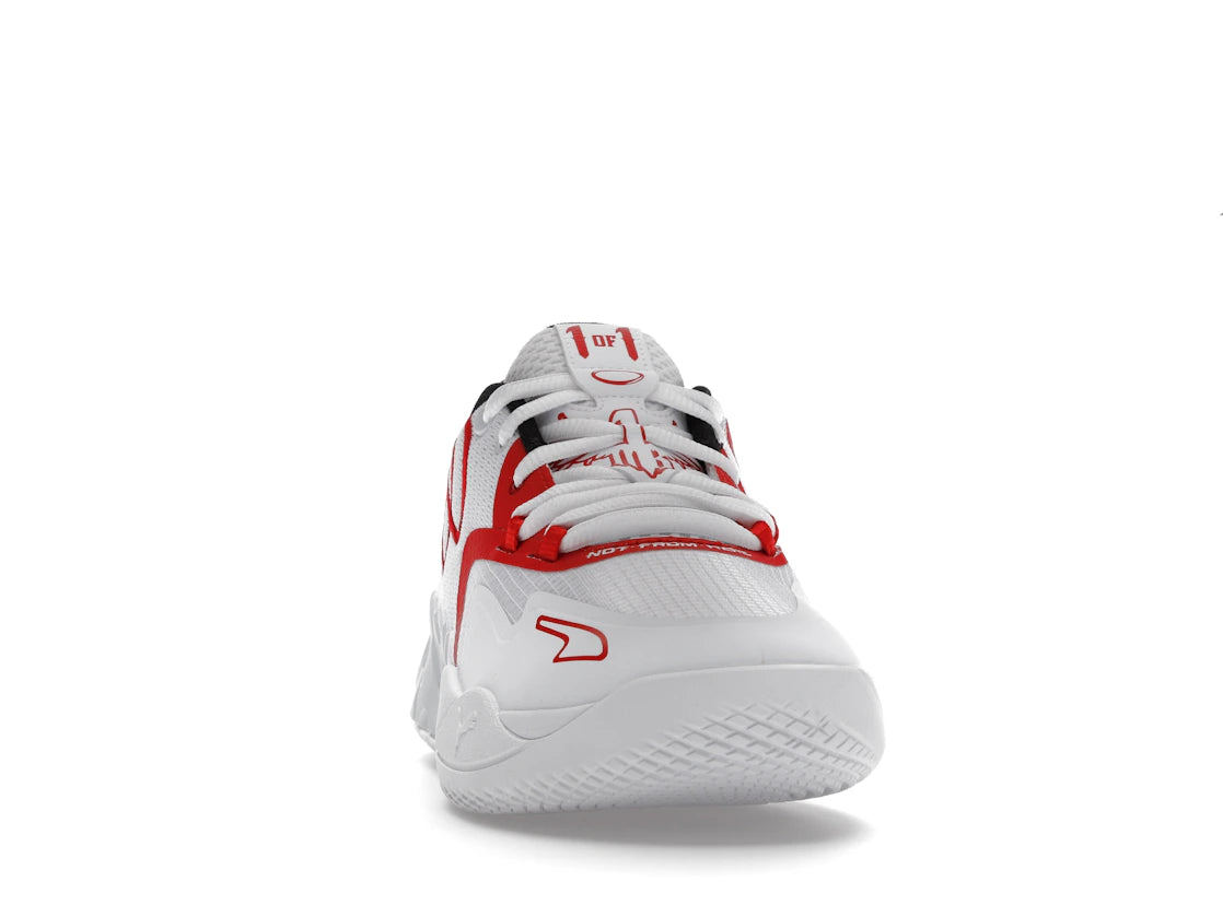 Puma LaMelo Ball MB.01 Lo Team Colors White High Risk Red - vue secondaire A