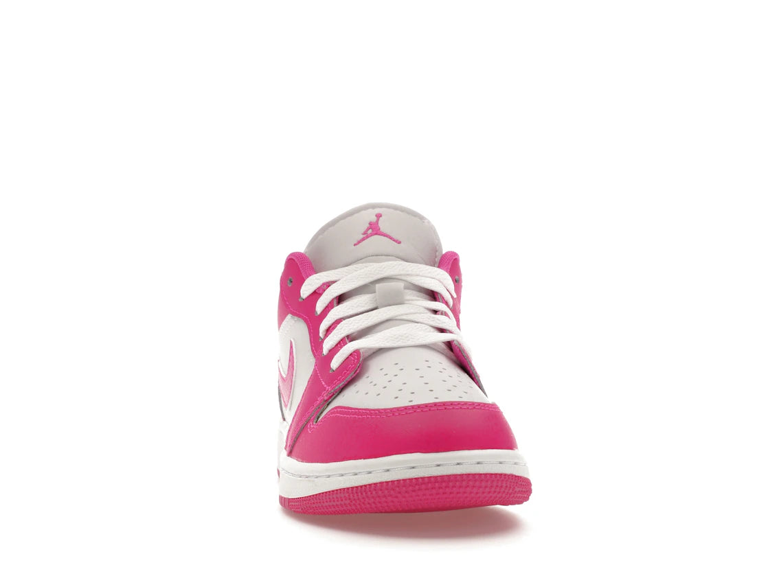 Jordan 1 Low Fire Pink (GS) - vue secondaire A