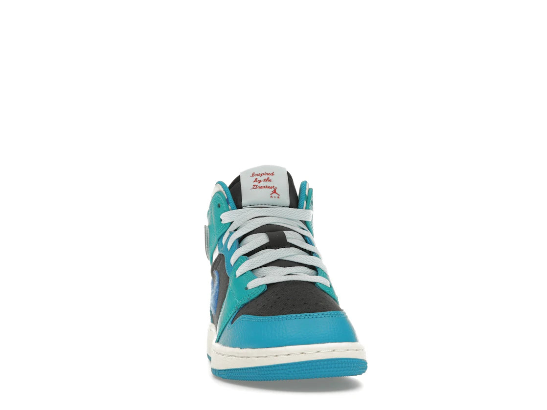 Jordan 1 Mid Inspired by the Greatest Aquatone (GS) - vue secondaire A
