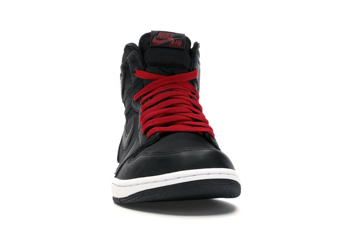 Jordan 1 Retro High Black Satin Gym Red - vue secondaire A