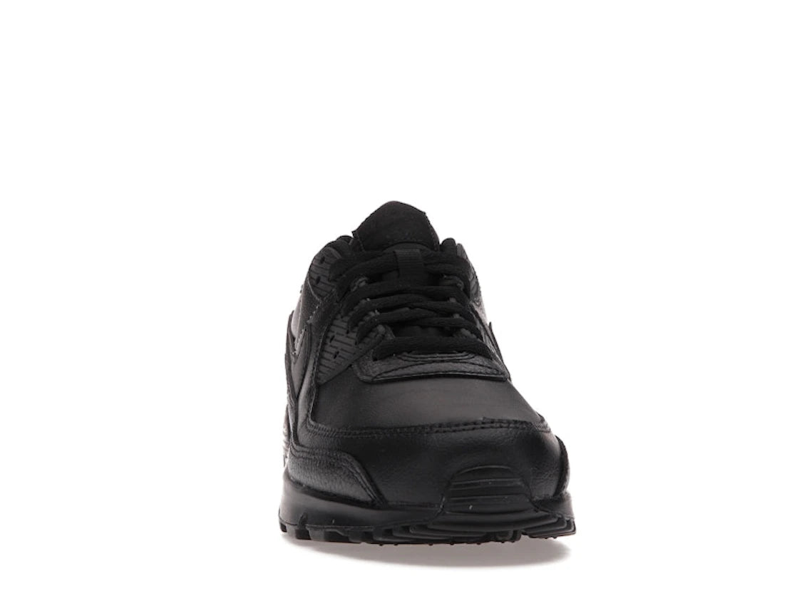 Nike Air Max 90 Leather Triple Black - vue secondaire A