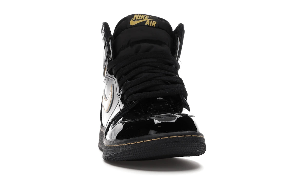Jordan 1 Retro High Schwarz Metallic Gold (2020) (GS) - vue secondaire A