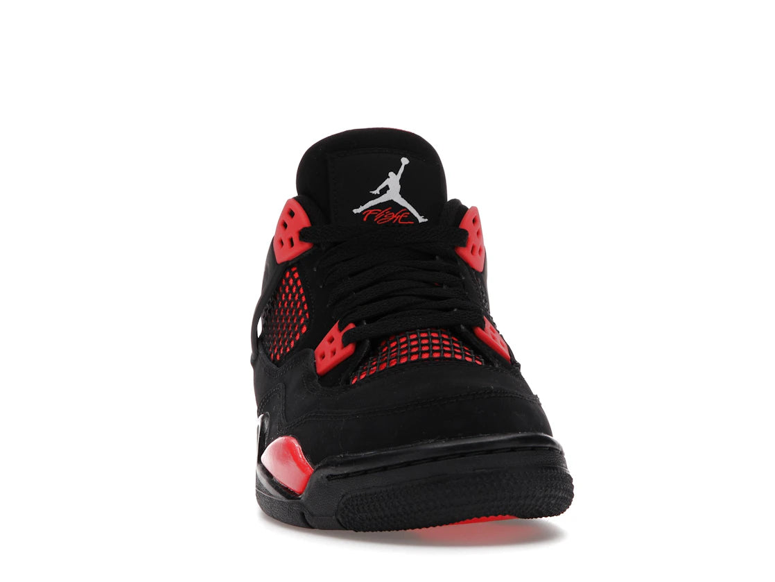 Jordan 4 Retro Red Thunder (GS) - vue secondaire A
