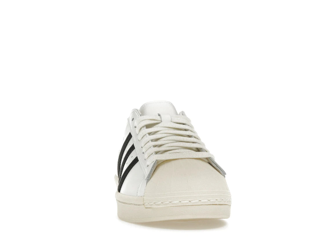 adidas Superstar Vintage Weiß Schwarz Hergestellt in Deutschland - vue secondaire A