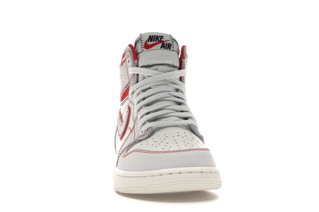 Jordan 1 Retro High Phantom Gym Red (GS) - vue secondaire A
