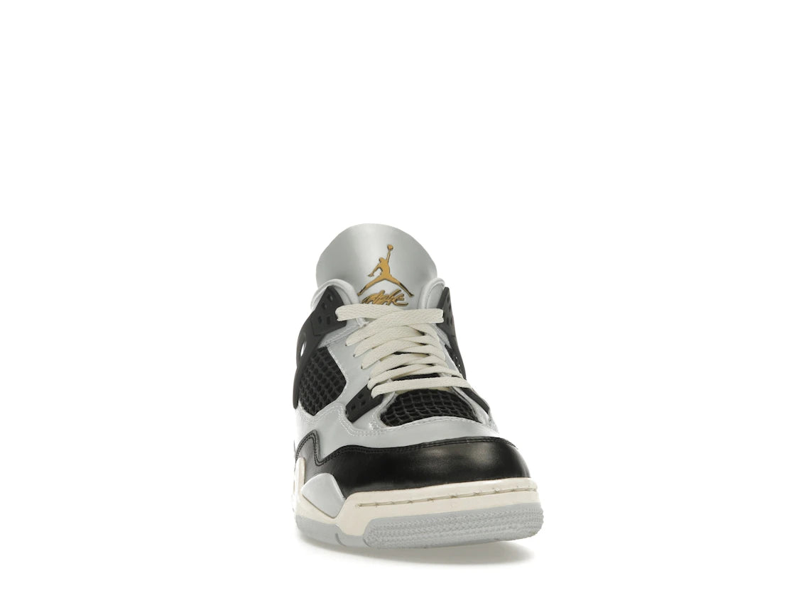 Jordan 4 Retro Platinum Gold (GS) - vue secondaire A