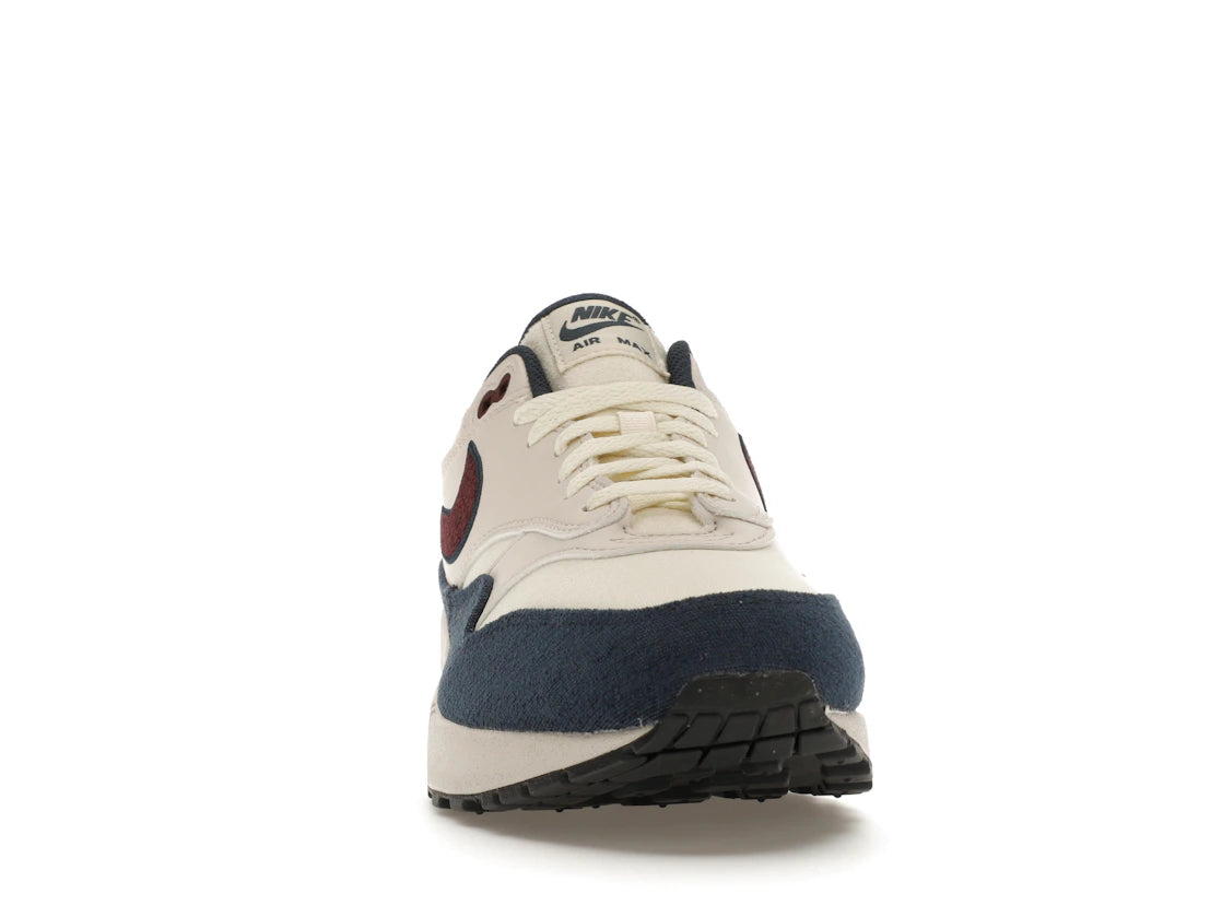 Nike Air Max 1 Coconut Milk Burgundy Crush Navy - vue secondaire A
