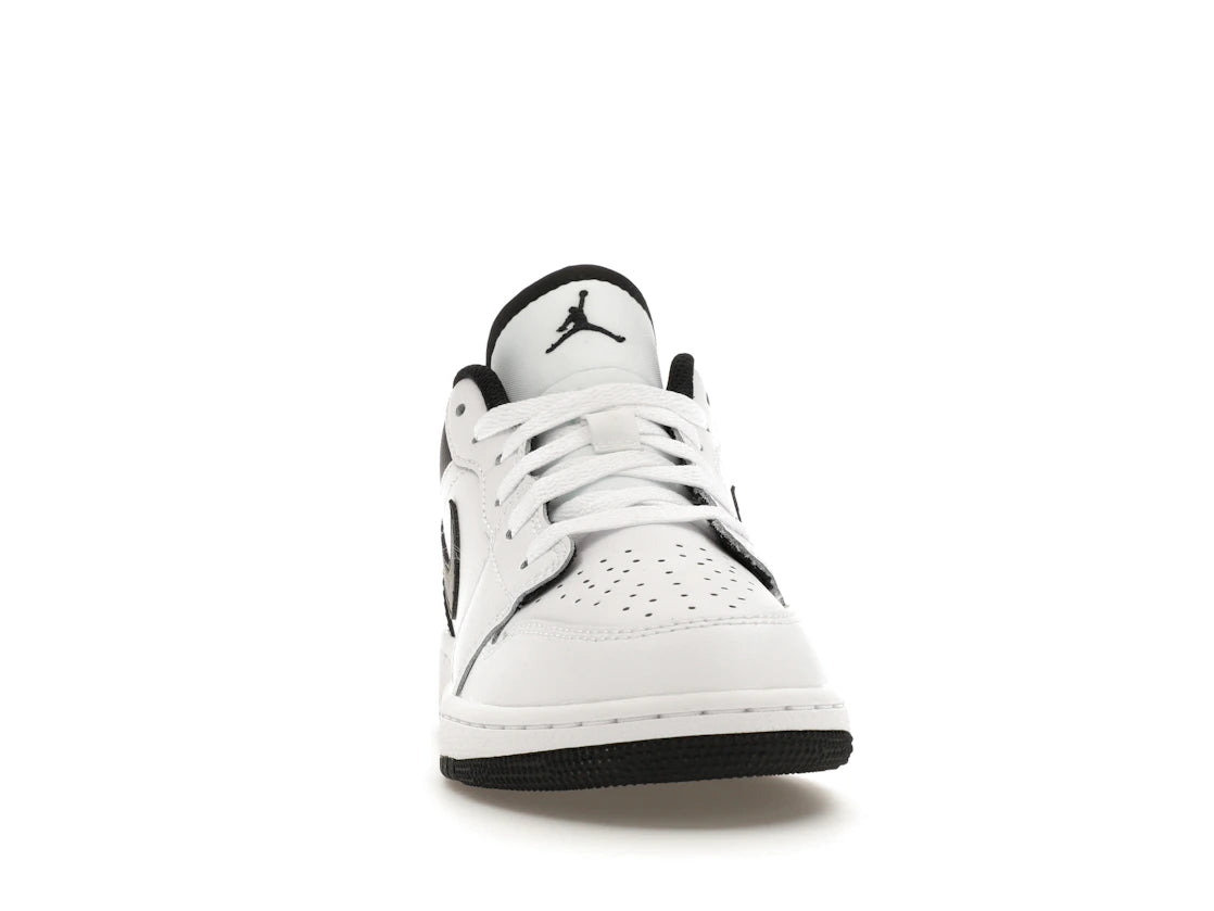 Jordan 1 Low White Black (GS) - vue secondaire A
