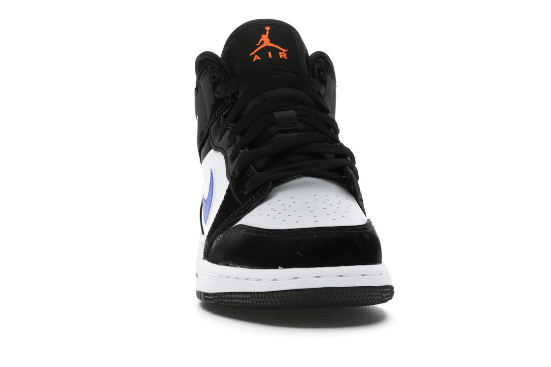 Jordan 1 Mid Black Racer Blue White (GS) - vue secondaire A
