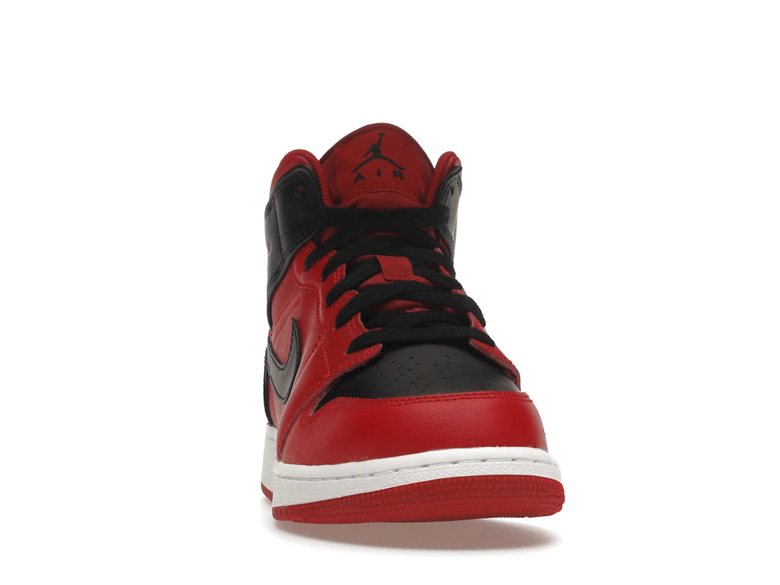 Jordan 1 Mid Reverse Bred (2021) (GS) - vue secondaire A