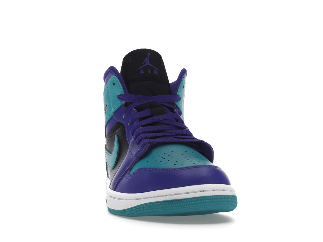 Jordan 1 Mid Black Grape (Damen) - vue secondaire A