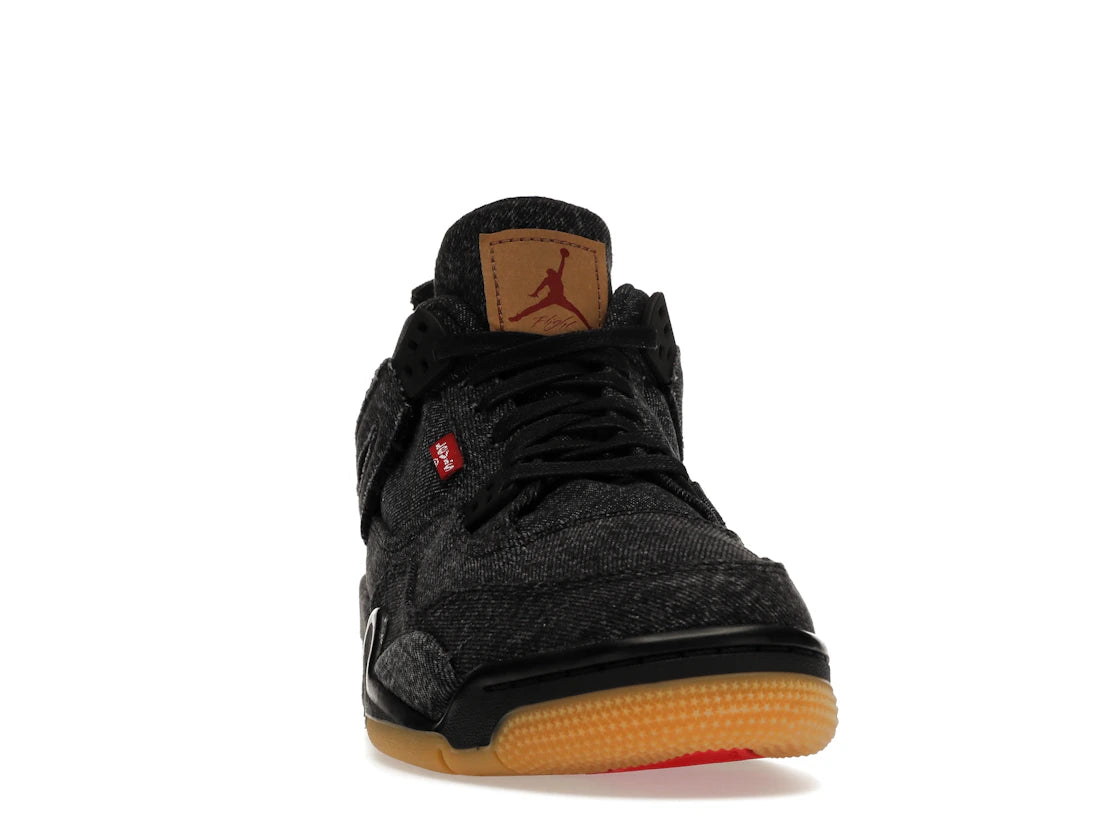 Jordan 4 Retro Levi's Black (GS) (Levi's Tag) - vue secondaire A