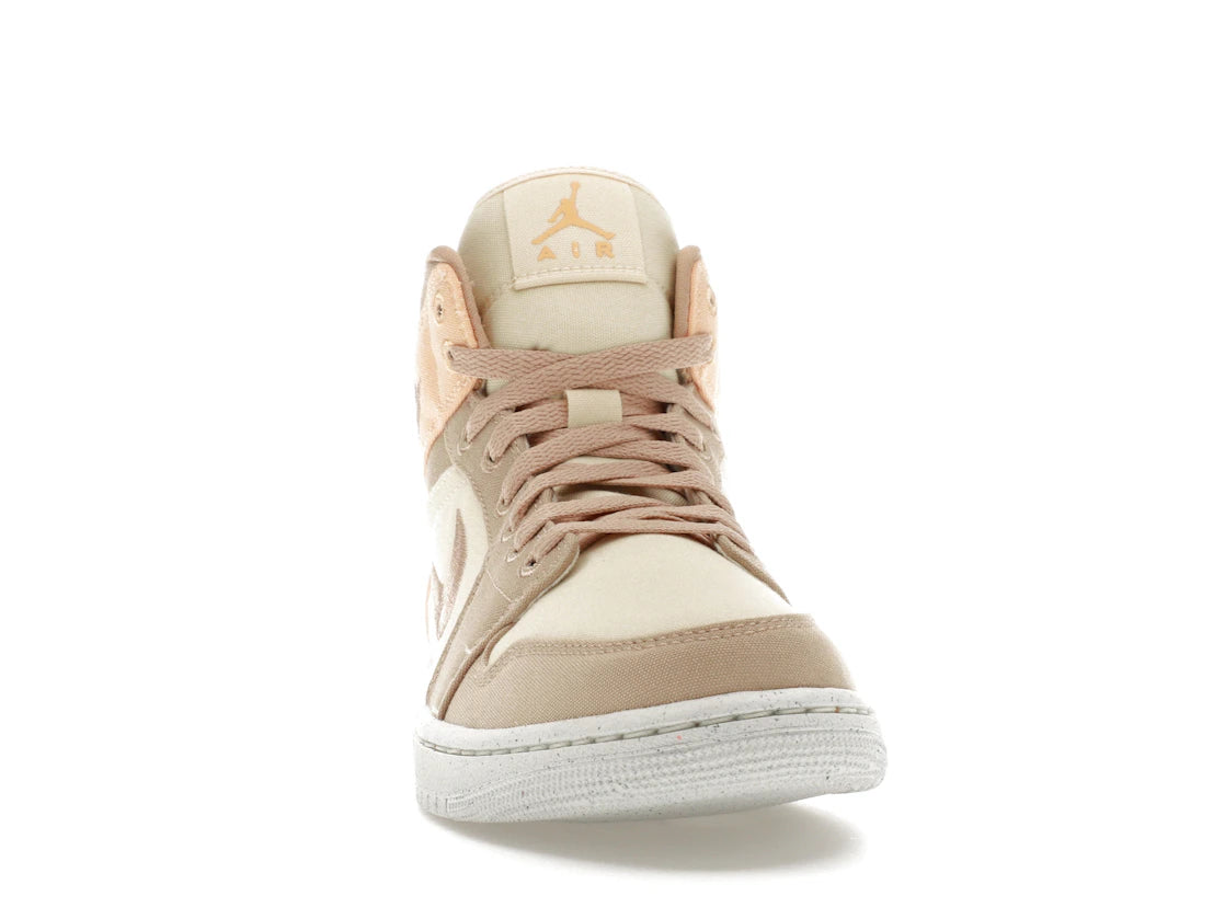 Jordan 1 Mid SE Canvas Khaki (Women's) - vue secondaire A