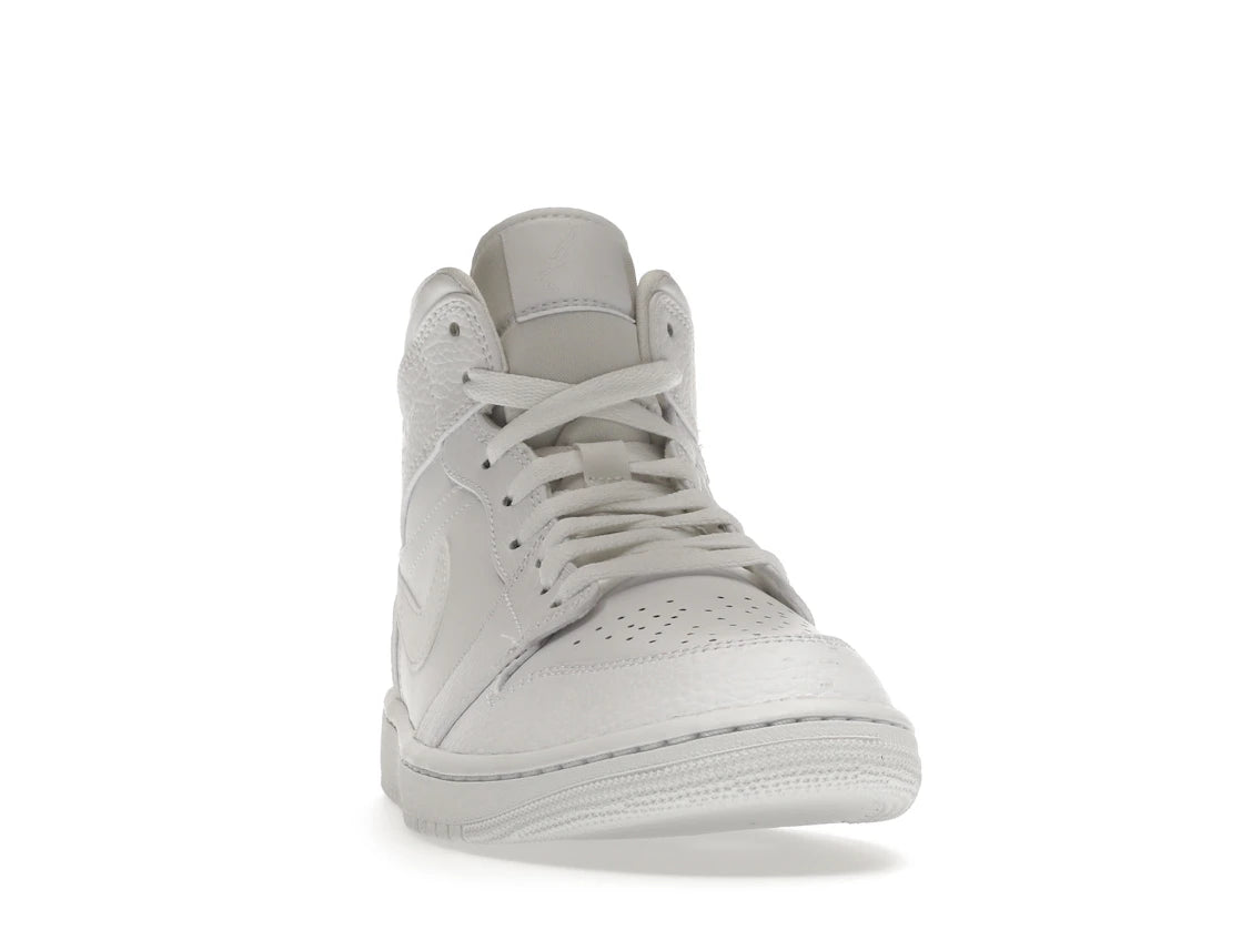 Jordan 1 Mid Triple White 2.0 (2020) - vue secondaire A