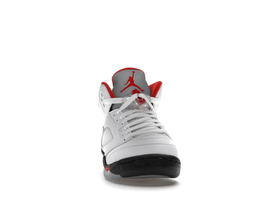Jordan 5 Retro Fire Red Silver Tongue (2020) (GS) - vue secondaire A