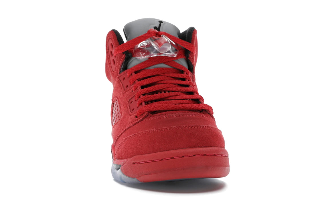 Jordan 5 Retro Red Suede (GS) - vue secondaire A