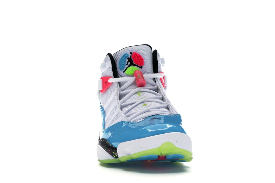 Jordan 6 Rings White Light Blue Fury Cyber - vue secondaire A