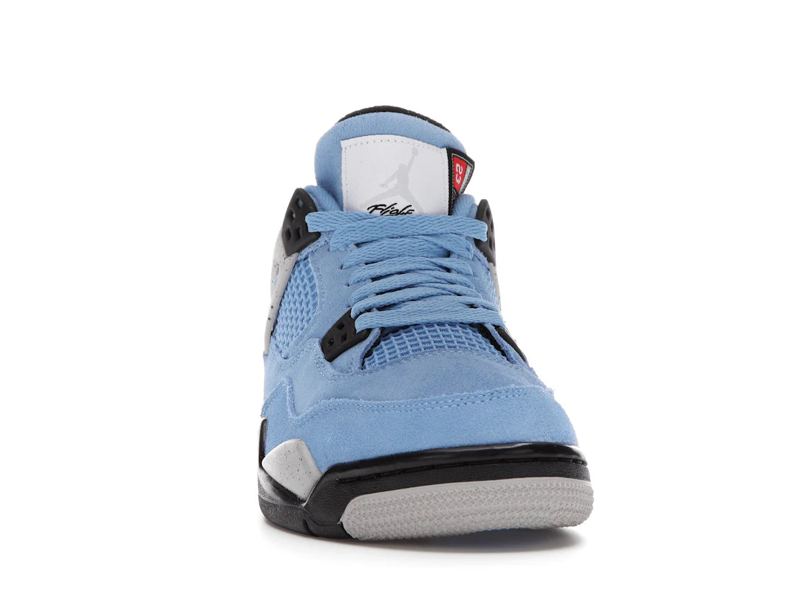 Jordan 4 Retro University Blue (GS) - vue secondaire A