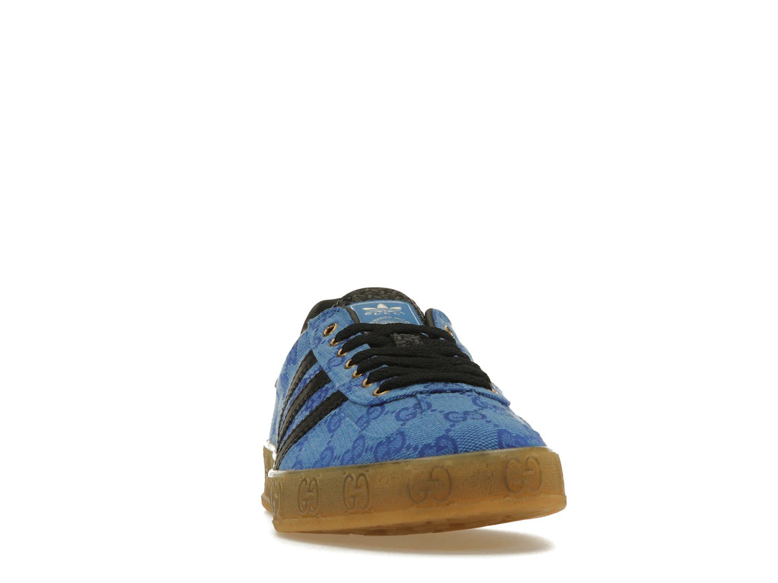 adidas x Gucci Gazelle Blue GG Monogram - vue secondaire A