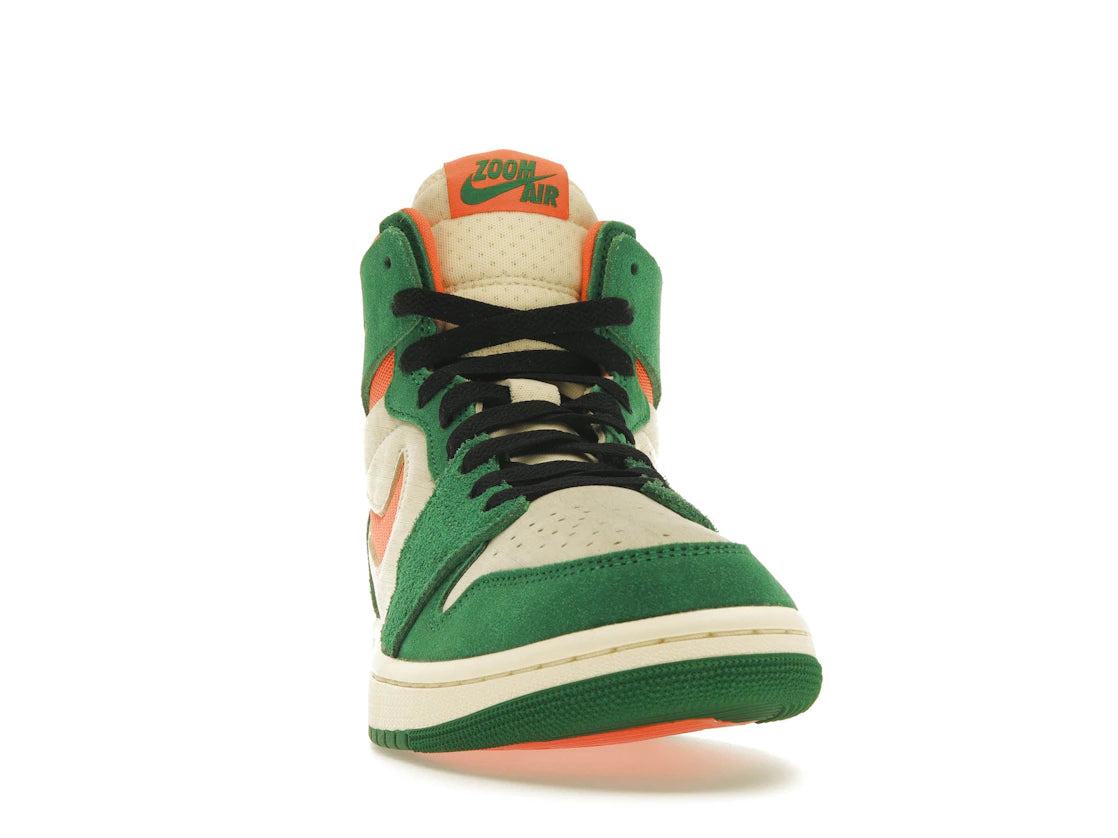 Jordan 1 High Zoom Air CMFT 2 Pine Green Orange Blaze (Damen) - vue secondaire A