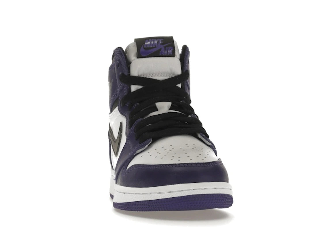 Jordan 1 Retro High Court Purple White (GS) - vue secondaire A