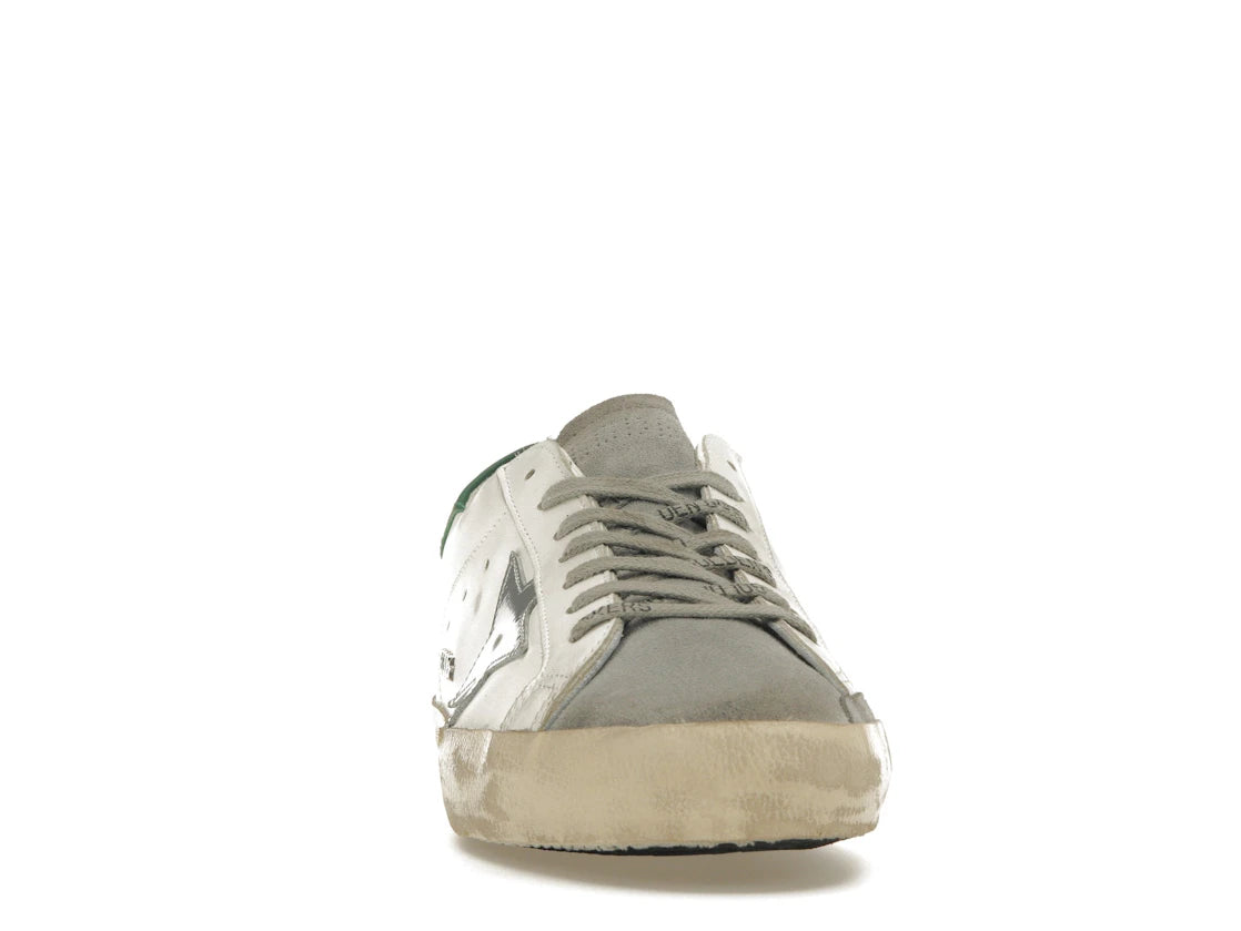 Golden Goose Super-Star White Silver Green - vue secondaire A