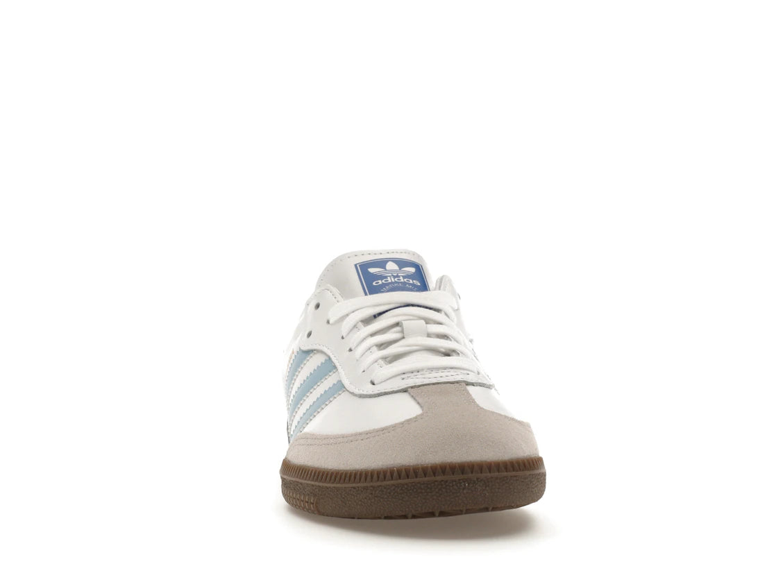 adidas Samba OG Weiß Himmelblau - vue secondaire A
