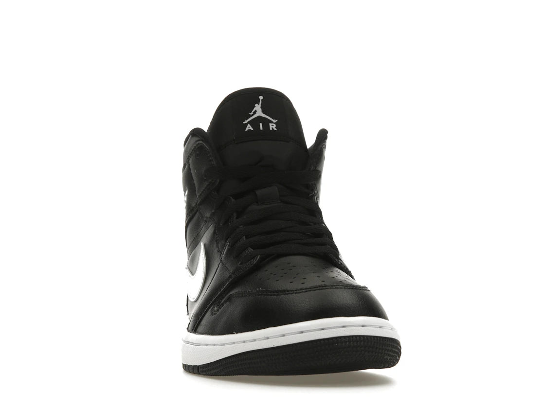 Jordan 1 Mid Schwarz Weiß (Damen) - vue secondaire A
