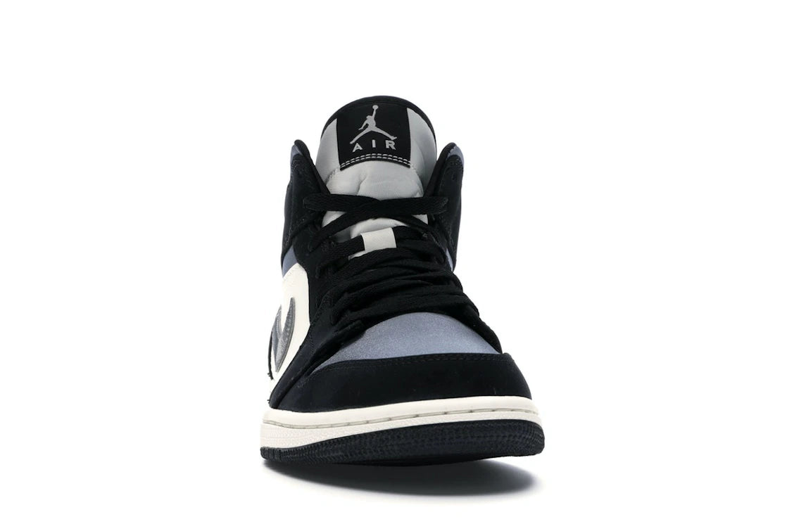 Jordan 1 Mid Satin Grey Toe - vue secondaire A