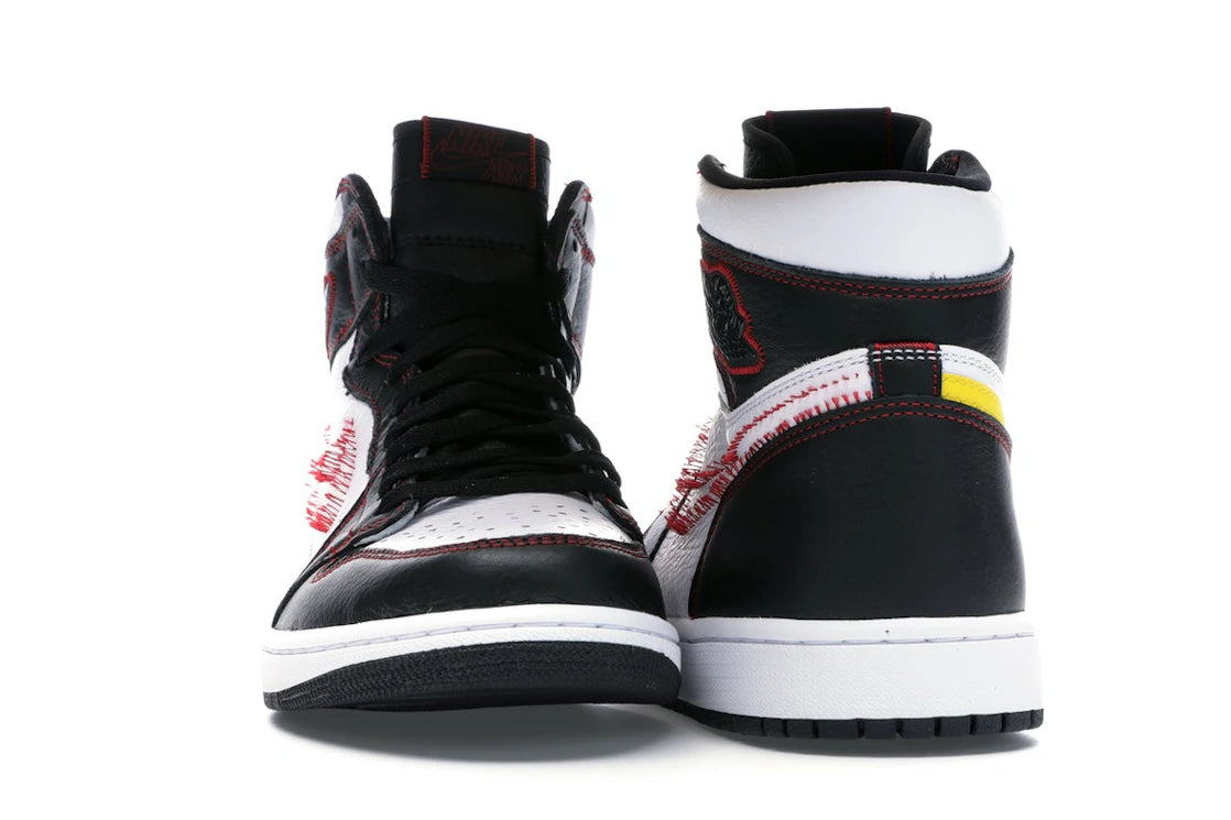 Jordan 1 Retro High Defiant White Black Gym Red - vue secondaire A