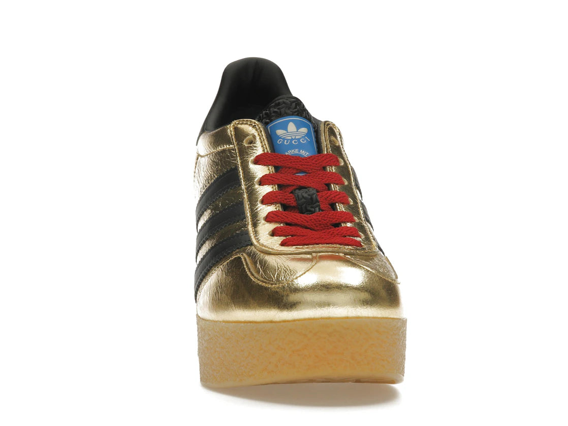 adidas x Gucci Gazelle Wedge Gold Metallic Black (Women's) - vue secondaire A