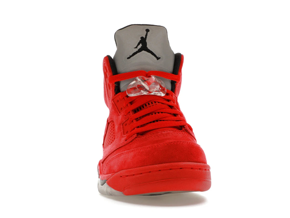 Jordan 5 Retro Rotes Wildleder - vue secondaire A