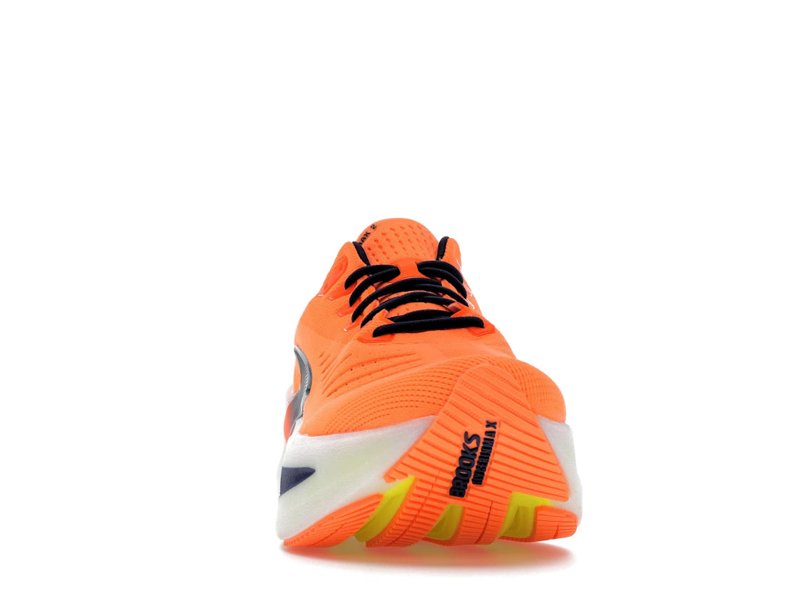 Brooks Glycerin Max 2 Orange Beacon Blue - vue secondaire A