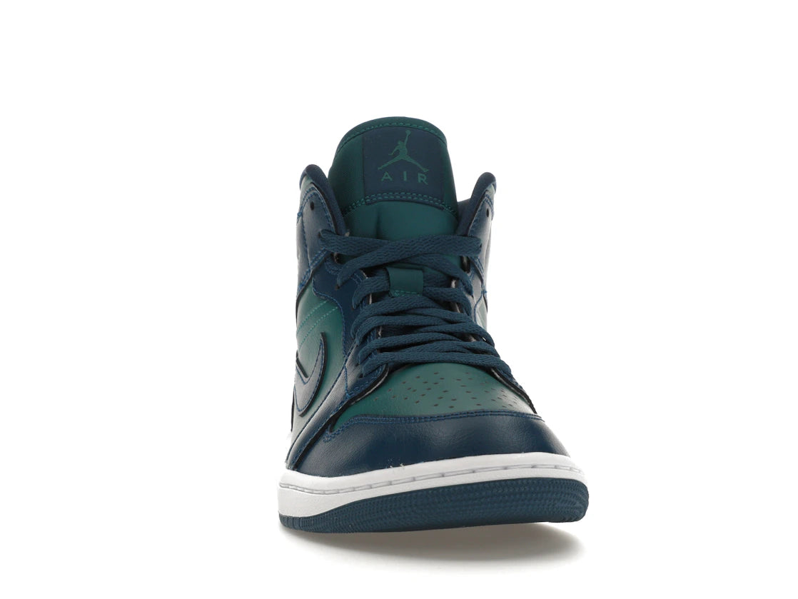 Jordan 1 Mid Teal French Blue (Damen) - vue secondaire A