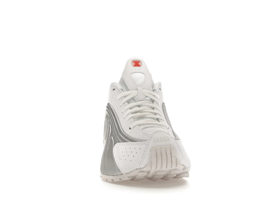 Nike Shox R4 Weiß Metallic Silber (Damen) - vue secondaire A