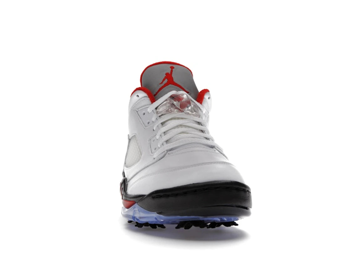 Jordan 5 Retro Low Golf Fire Red (Silberne Zunge) - vue secondaire A