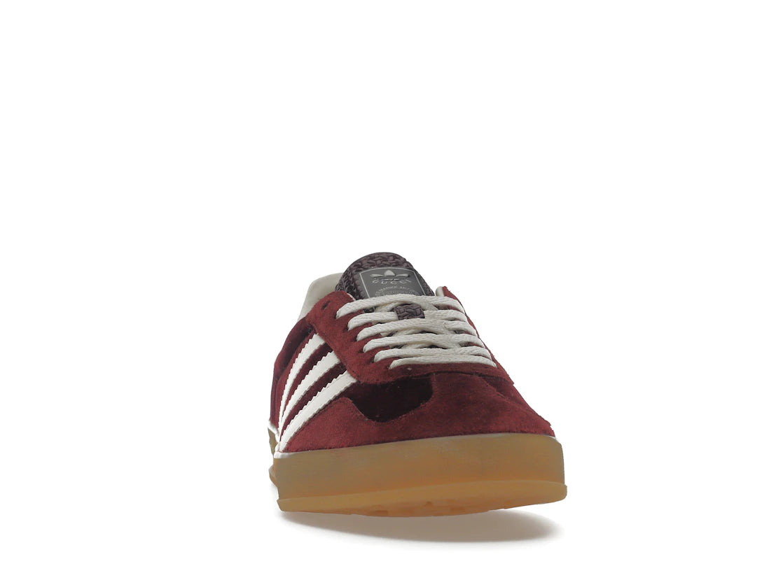 adidas x Gucci Gazelle Burgundy Velvet - vue secondaire A