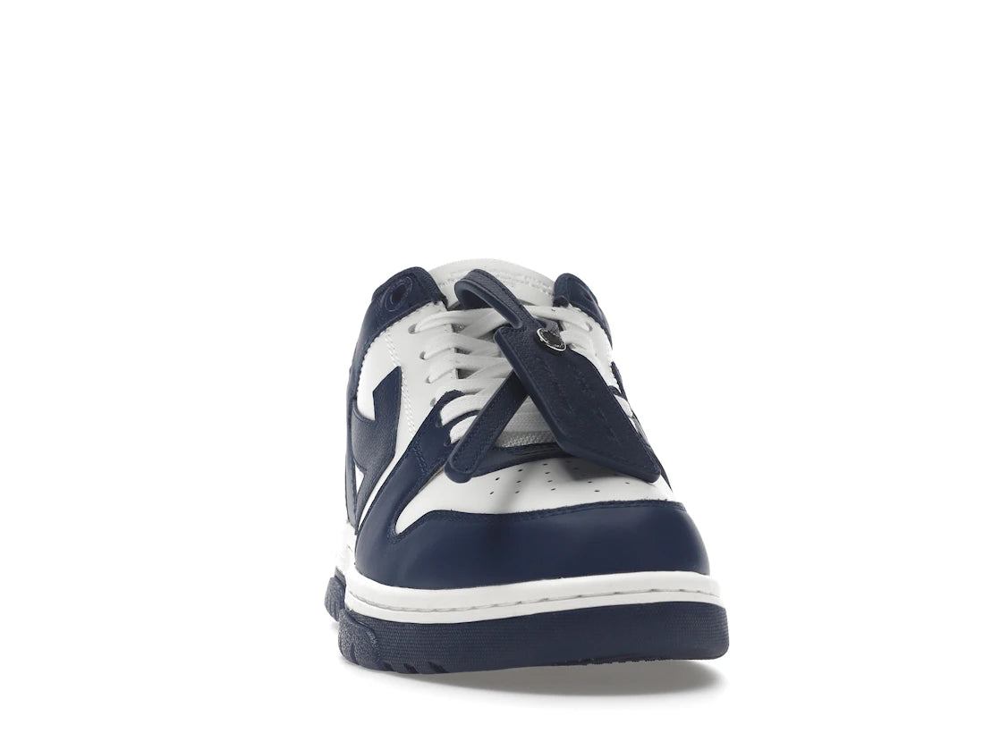 OFF-WHITE Out Of Office "OOO" Low Tops Dunkelblau Weiß - vue secondaire A