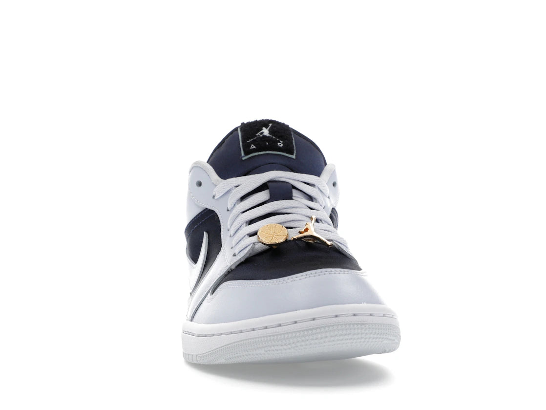 Jordan 1 Low SE Football Grey White Gym Red Midnight Navy (Women's) - vue secondaire A